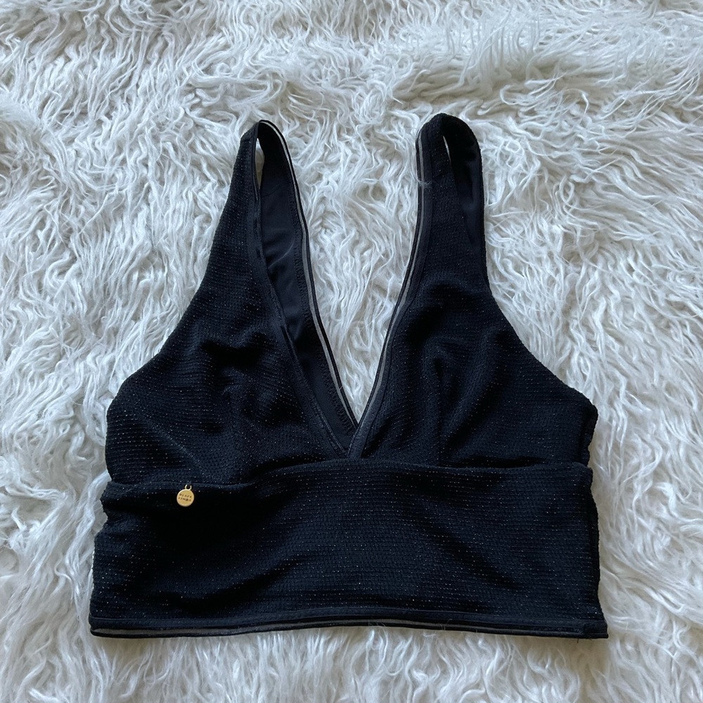 NWOT Black Limba‎ Sparkle Bralette